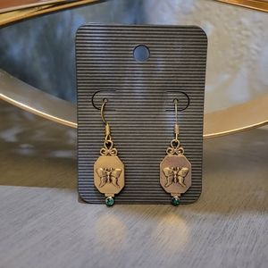 Gold Butterfly Earrings